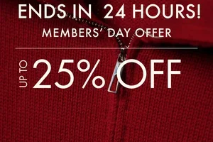 Final Hours: Members’ Day Up to 25% Off
