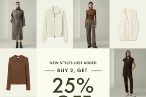 New styles just added: 25% off, pick any  2