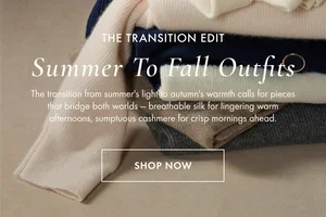 Summer to Fall Outfits: Silk to Cashmere, All On Sale