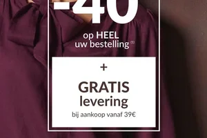 Speciaal voor u: -40% én gratis levering!