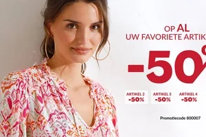 -50% op al uw favoriete items, laten we starten!
