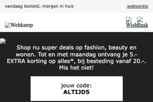 🚨 5.- EXTRA korting tijdens Black Friday
