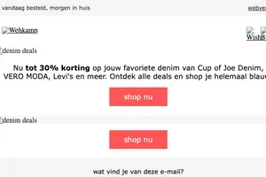 Tot 30% korting! Denim Deals 🚨