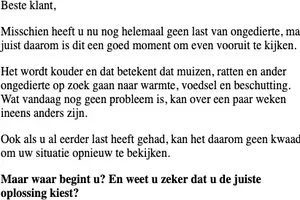 Zit u goed voor het koudere seizoen?