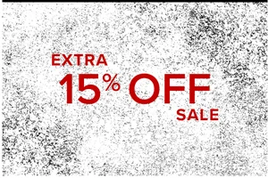 Ending soon: Extra 15% off sale items