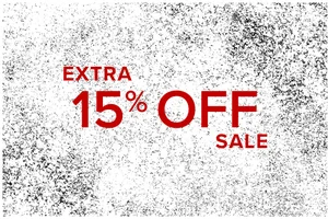 Extra 15% off sale items