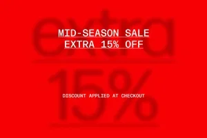 Extra 15% off menswear | Mid-Season Sale