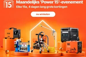Tot €28 korting tijdens VEVOR Maandelijks 'Power 15'-evenement