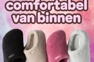 De gezelligste pantoffels. De schattigste kleuren.