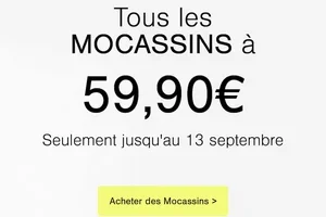 🟢 Seulement 48h: mocassins à 59,90€ 🟢