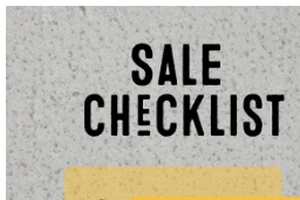 Your SALE Checklist 📝💛