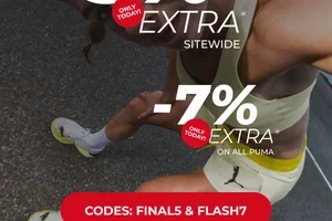 EXTRA 5% off sitewide & EXTRA 7% off PUMA ⚡