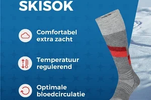Dunne, warme skisokken met compressie ⛷️