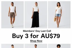 Members' Day Last Call: Buy 3 for $79