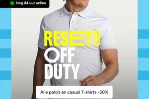 50% korting. Alleen vandaag nog.