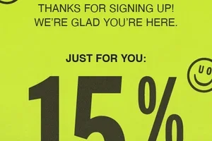 💌 your 15% OFF