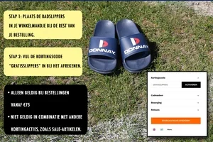 🩴 Gratis Donnay badslippers bij bestellingen vanaf €75