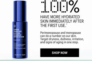 100% saw more hydrated skin