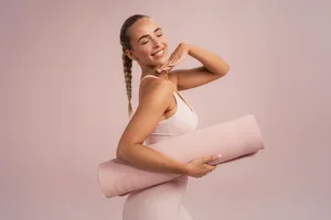 Healthy lifestyle essentials, pretty in pink