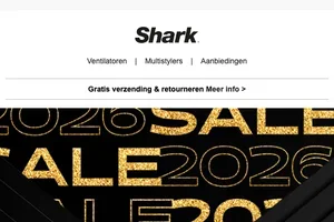Laatste kans: bespaar 12% met de Shark Nieuwjaars Sale