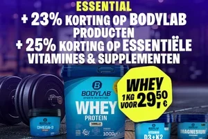 🎯 25% op voedingsstoffen + 23% op BODYLAB!