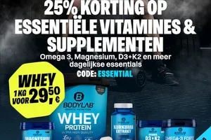 Nu 25% op voedingsstoffen + 23% op BODYLAB 🤑