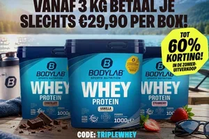 Juli Special: €29,90/kg vanaf 3 Whey Boxen! 💥