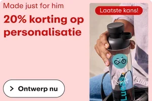 Deze week nog 20% korting op jouw eigen ontwerp
