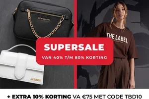 Supersale merken van 40 t/m 80% korting