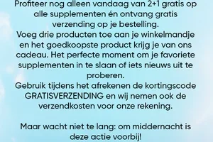 💥 3 producten in je mandje, maar je betaalt er slechts 2 + gratis verzending