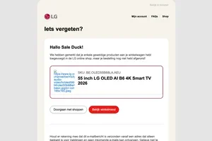 LG Electronics Jouw producten liggen nog in de winkelmand