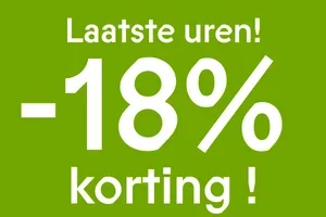 Laatste kans: 18% korting eindigt vandaag