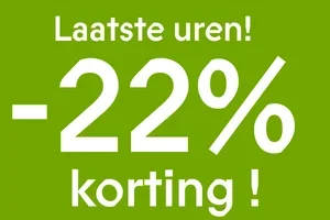 Laatste kans: 22% korting eindigt vandaag