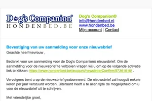 Bevestiging van uw aanmelding voor onze nieuwsbrief