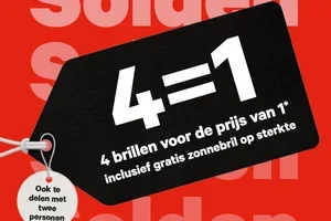 Laatste week: 4 brillen voor de prijs van 1