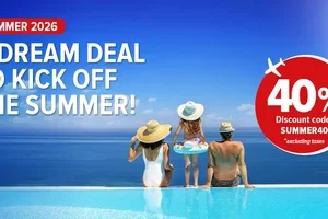😍 40% off selected flights!