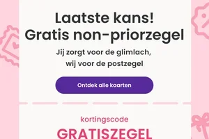 Nog maar héél even: gratis postzegel bij je kaartje