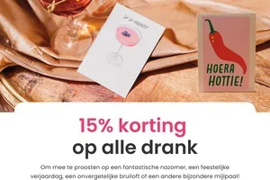 Proost, op een verjaardag, bruiloft of sprankelende mijlpaal 🥂