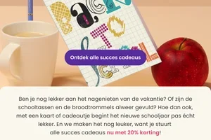Succes cadeaus met 20% korting