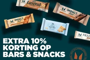Pak nu 10% extra korting op bars & snacks