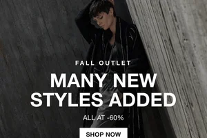 Enjoy 60% off outlet