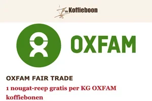 OXFAM Fair trade - Gratis Nougat Reep