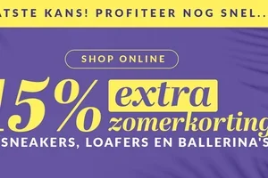 ⏰Allerlaatste kans: 15% extra zomerkorting op sneakers en instappers