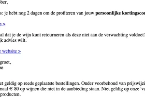 Belangrijk bericht