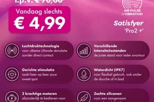 €4,99 i.p.v. €70,00 🔥 contactloze stimulatie naar het hoogtepunt