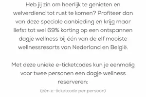 Wegens succes verlengd: dagje wellness vanaf €15,95