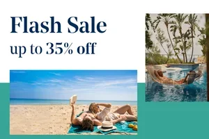Flash sale🚀: up to 35% off your next trip