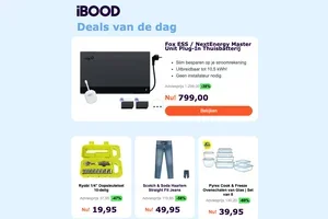 Vandaag: Fox ESS / NextEnergy Master Unit Plug-In Thuisbatterij voor slechts 799,00