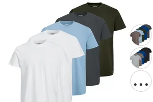 Vandaag: 5x Jack & Jones Relaxed T-Shirt Heren voor slechts 34,95