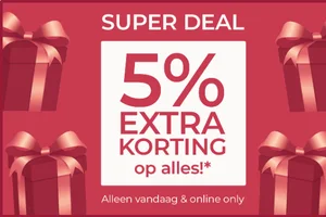 Een nieuw pakketje is geopend...🎁 5% EXTRA korting op álles!